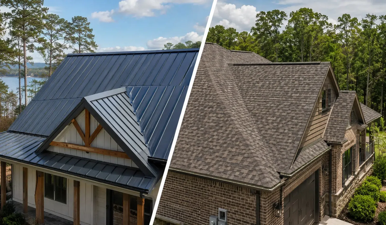 metal roof vs shingles roof
