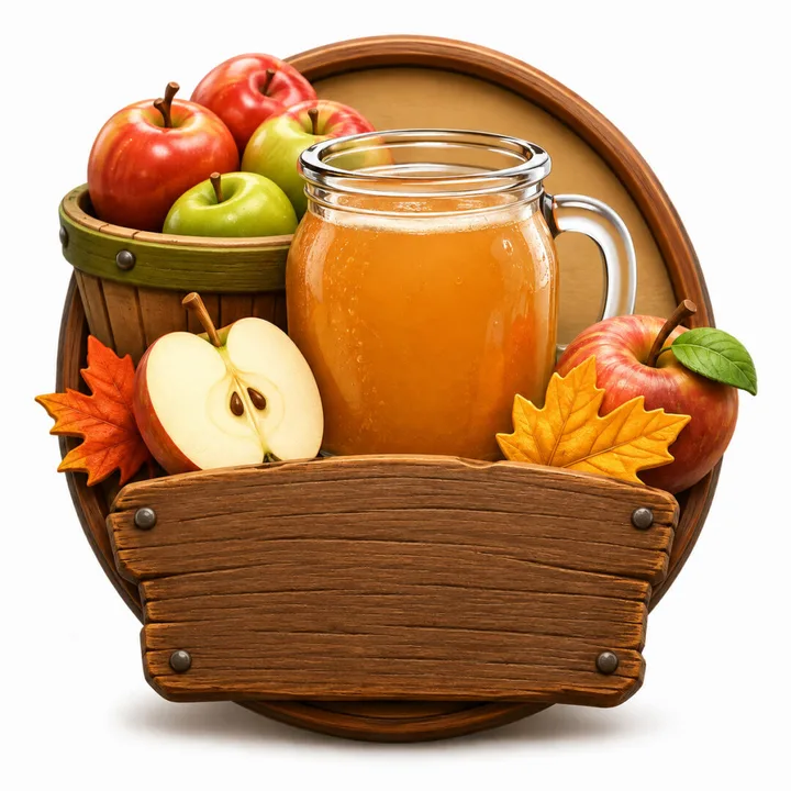 Apple cider illustration