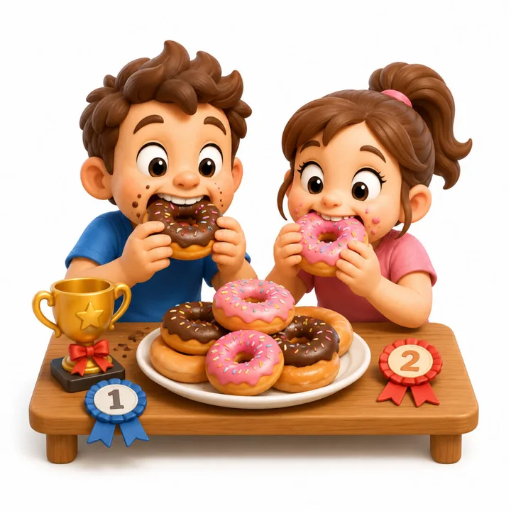Donut Eating Contest illustration
