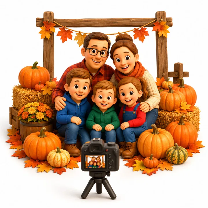Family pictures illustration