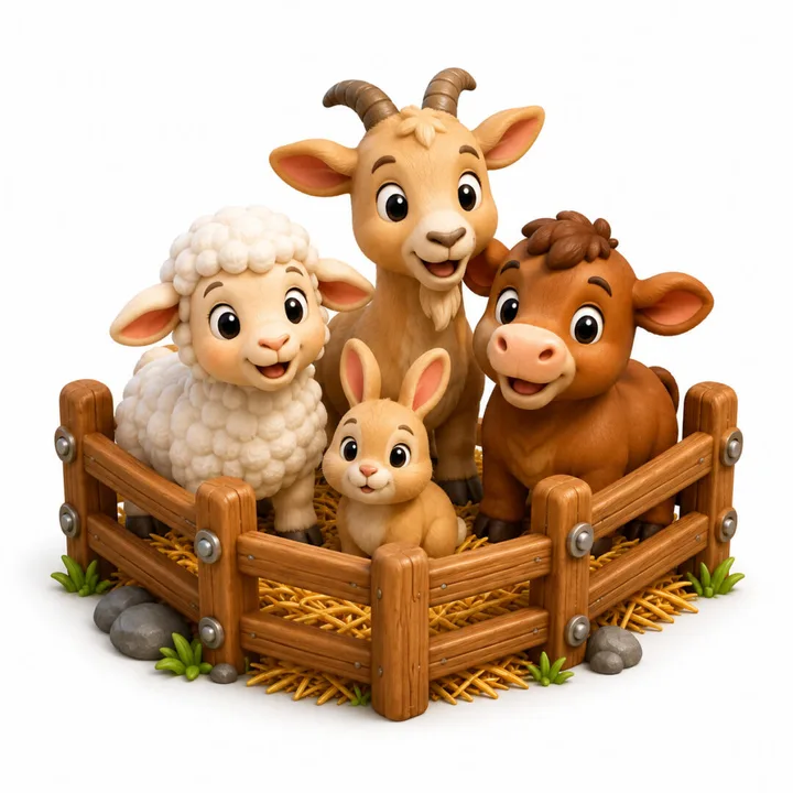 Petting zoo illustration