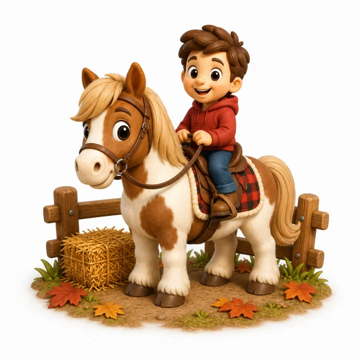 Pony rides illustration