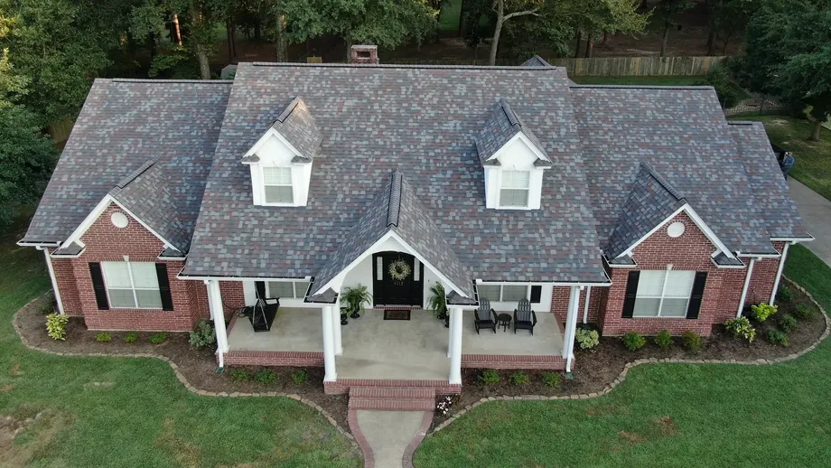 The Roof Ryders crew on a job in Lufkin, Texas